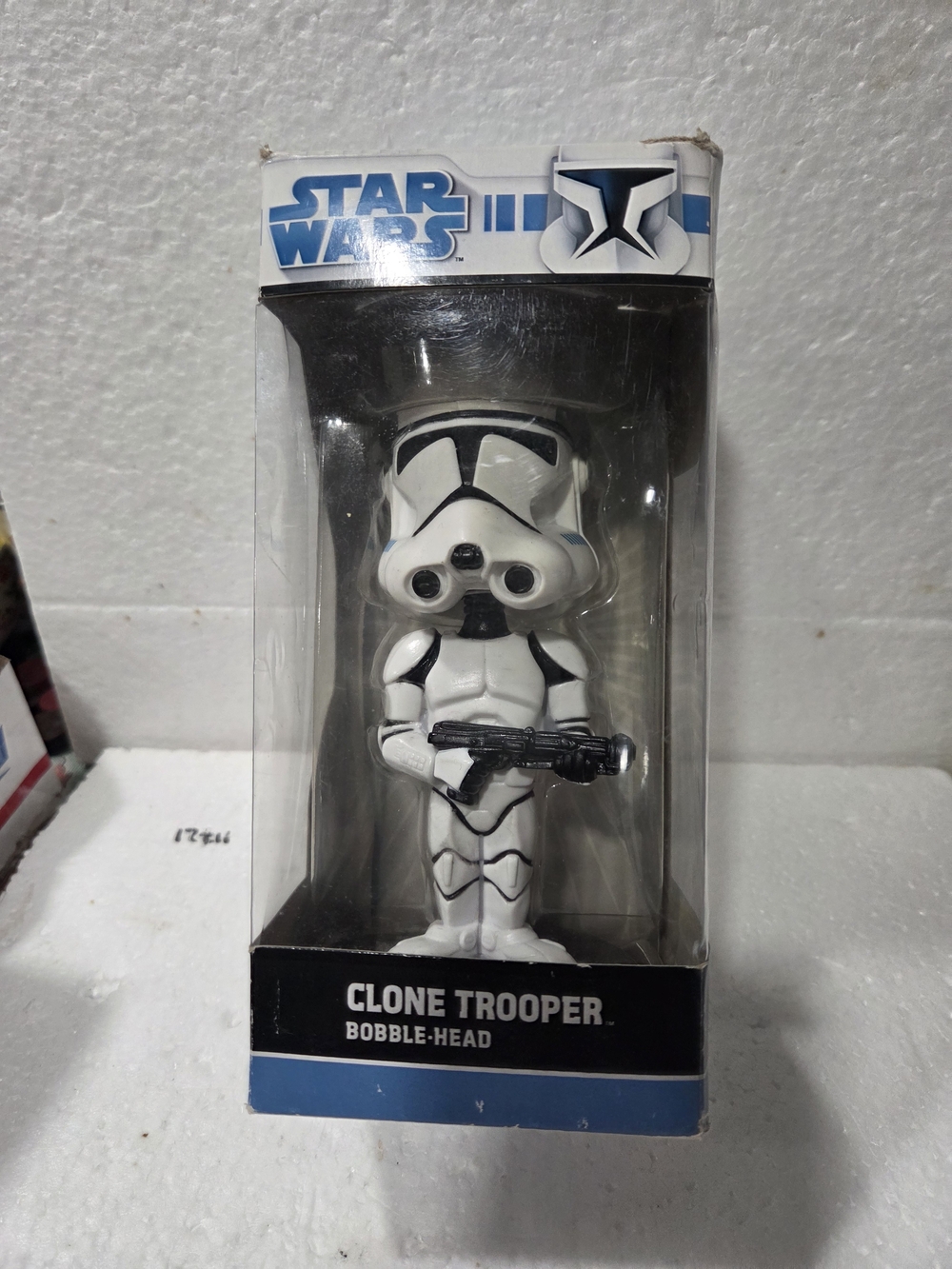 Star Wars Clone Trooper White Bobble-Head - Official Collectible